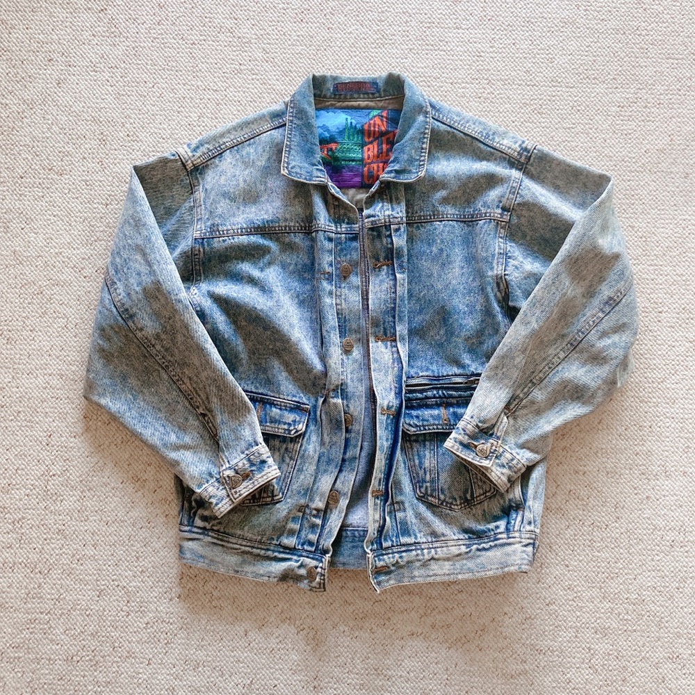 Vintage Over-sized Heavy Denim Jacket